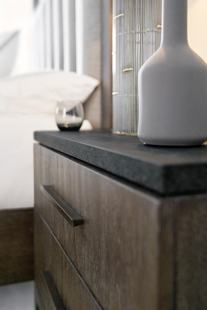 American Home Furniture | Hooker Furniture - Miramar Aventura San Marcos Stone Top Nightstand