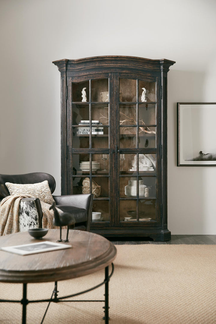 American Home Furniture | Hooker Furniture - La Grange Mullins Prairie Display Cabinet