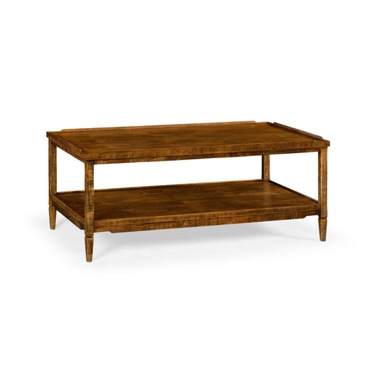 Jonathan Charles Casual Accents Country Walnut Cocktail Table COFFEE TABLES