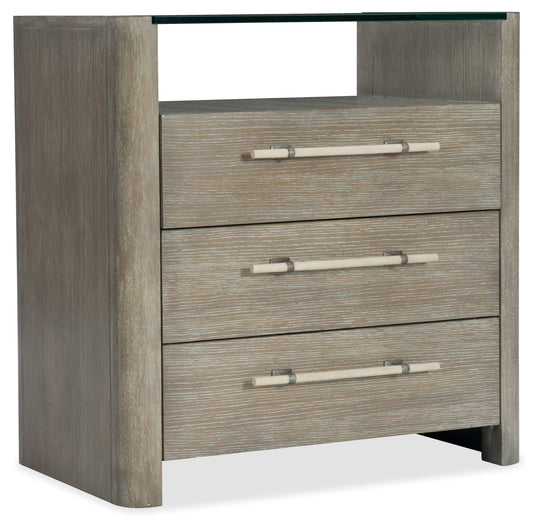 Hooker Furniture Affinity Three-Drawer Nightstand NIGHTSTANDS