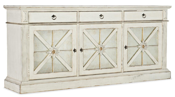 American Home Furniture | Hooker Furniture - Sanctuary Premier Console Entertainment Blanc