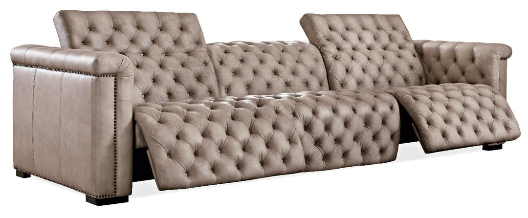American Home Furniture | Hooker Furniture - Savion Grandier Power Recliner Sofa with Power Headrest