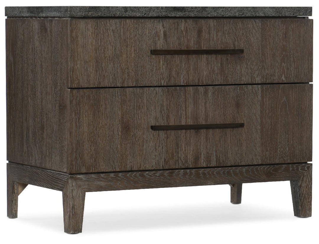 American Home Furniture | Hooker Furniture - Miramar Aventura San Marcos Stone Top Nightstand