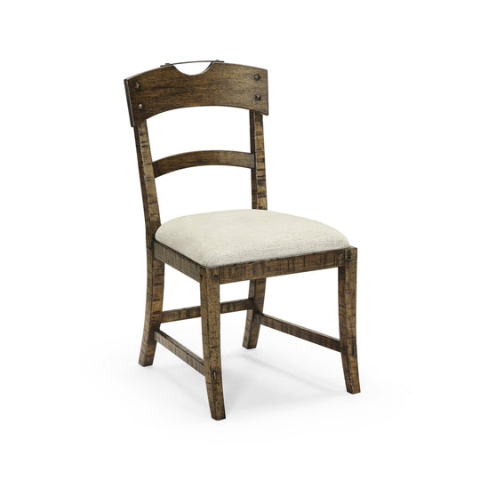 Jonathan Charles Casual Accents Dark Driftwood Planked Side Chair - Set Of 2 DINING CHAIRS