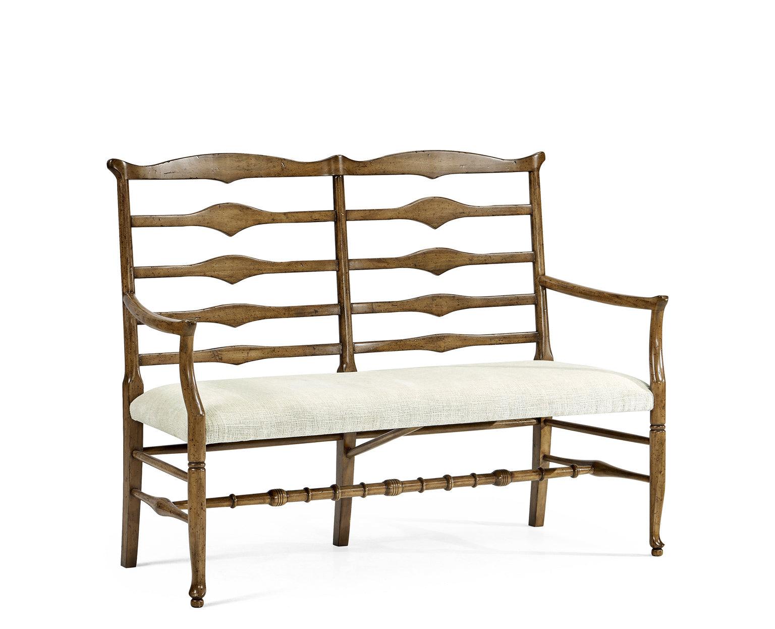 Jonathan Charles Casual Accents Ladderback Bench BENCHES