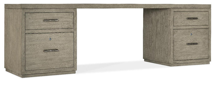American Home Furniture | Hooker Furniture - Linville Falls 96" Desk with Two Files