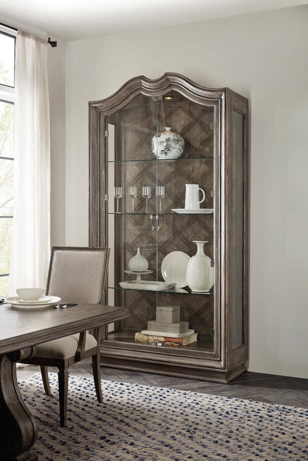 American Home Furniture | Hooker Furniture - Woodlands Display Cabinet
