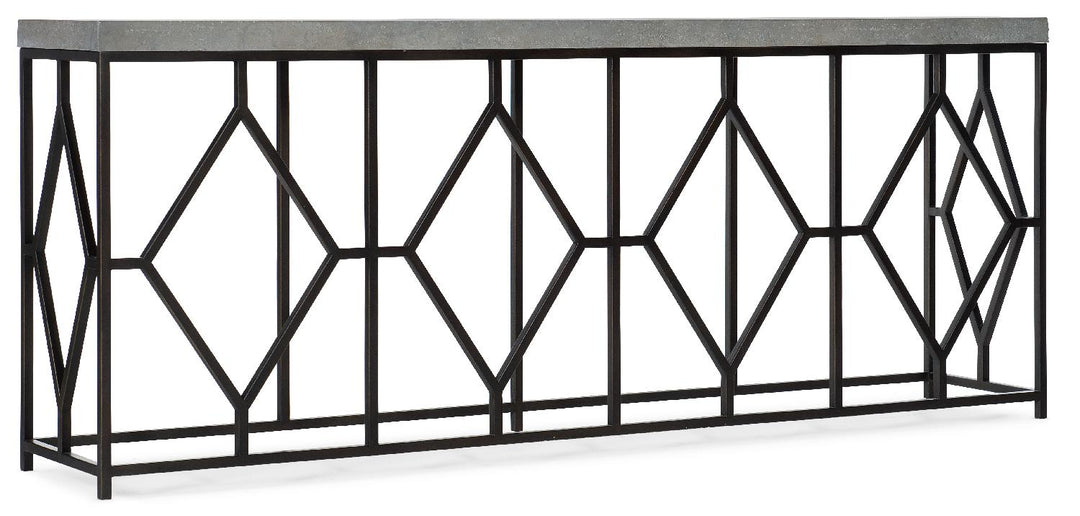 American Home Furniture | Hooker Furniture - Ciao Bella Metal and Faux Concrete Console Table
