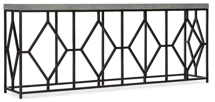 American Home Furniture | Hooker Furniture - Ciao Bella Metal and Faux Concrete Console Table