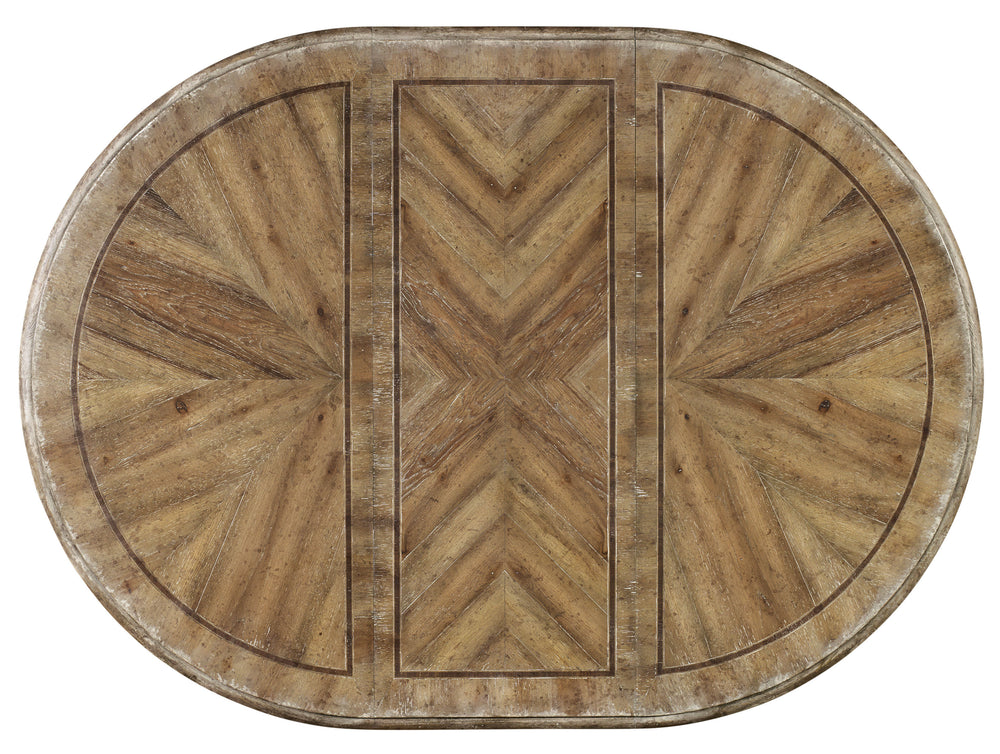 American Home Furniture | Hooker Furniture - Chatelet Round Dining Table with One 20'' Leaf