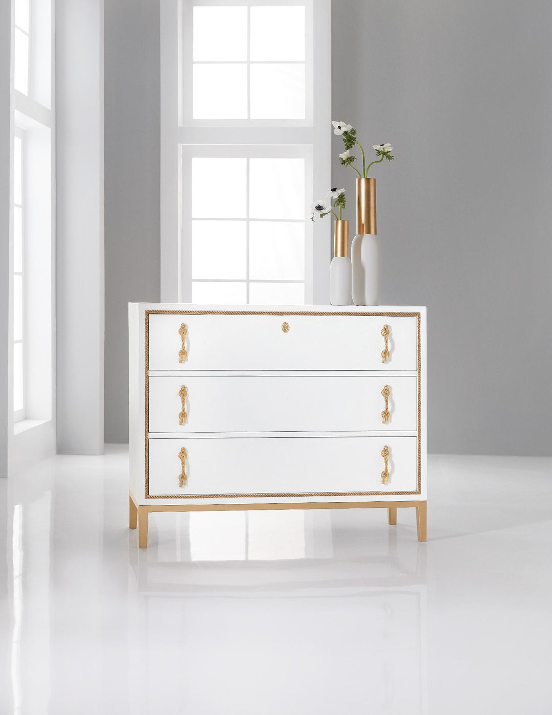 American Home Furniture | Hooker Furniture - Melange Calhoun Three-Drawer Chest