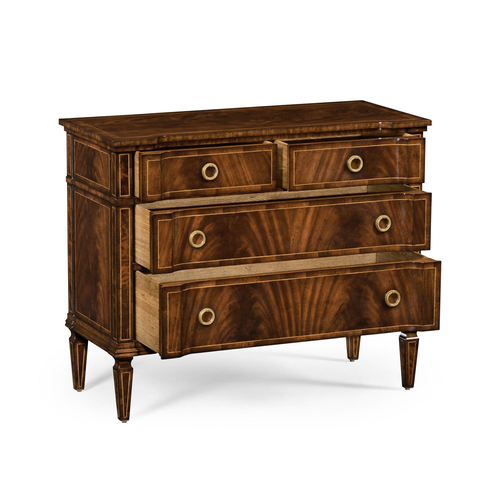 Jonathan Charles Versailles Regency Mahogany Chest of Drawers SIDEBOARDS + CREDENZAS