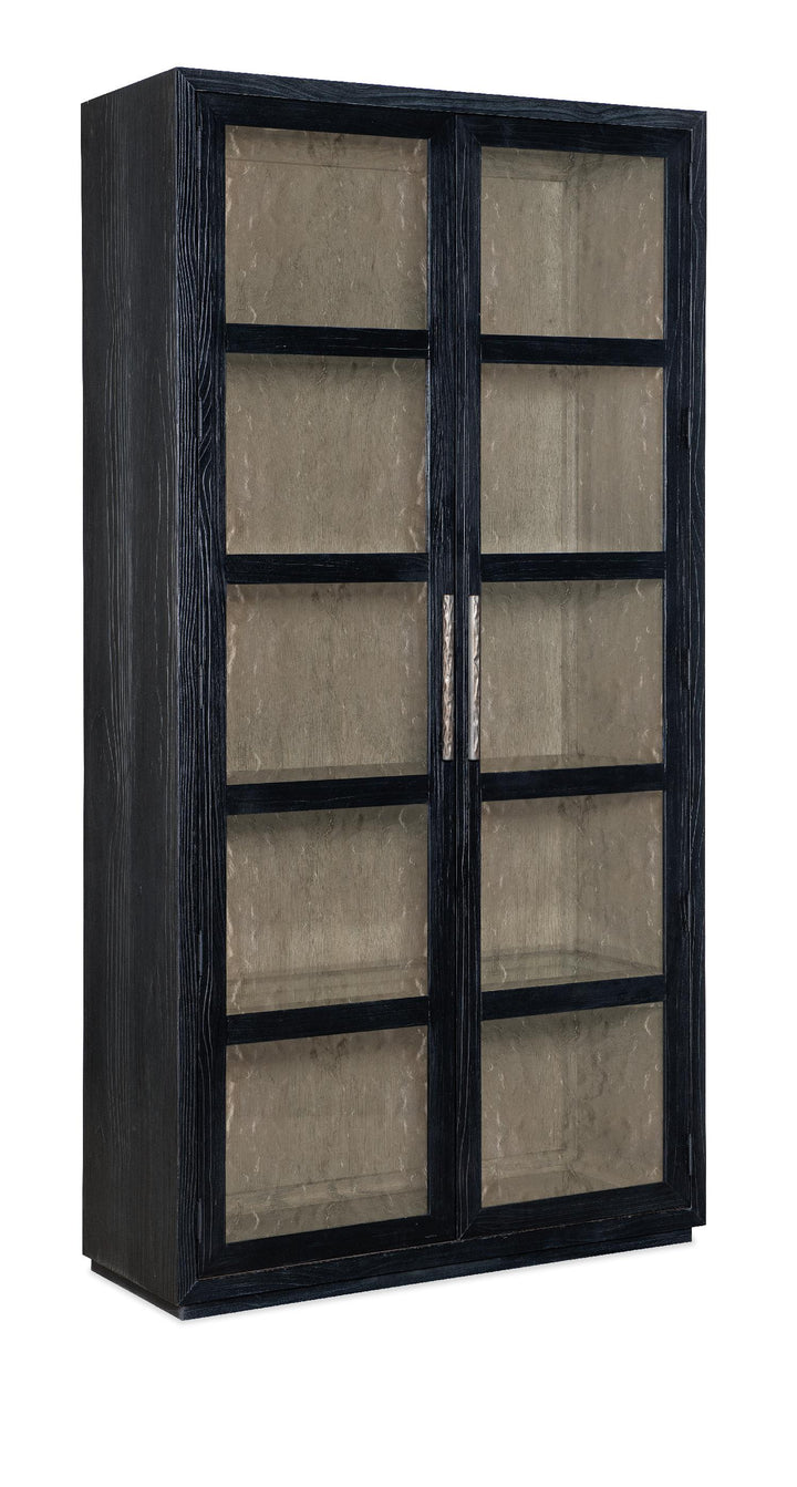 American Home Furniture | Hooker Furniture - Linville Falls Shou Sugi Ban Curio Cabinet