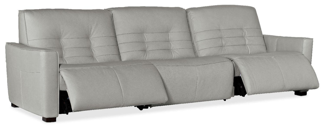 American Home Furniture | Hooker Furniture - Reaux Power Recline Sofa with3 Power Recliners