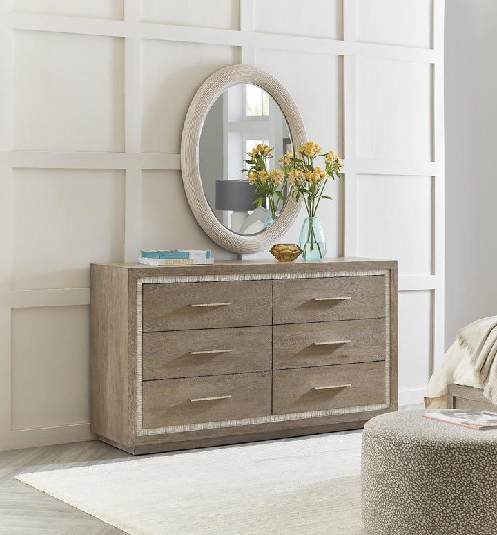 American Home Furniture | Hooker Furniture - Serenity Amelia Oval Mirror