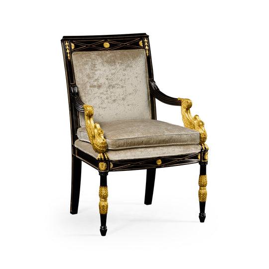 Jonathan Charles Tribeca Swan Armchair ACCENT + LOUNGE CHAIRS