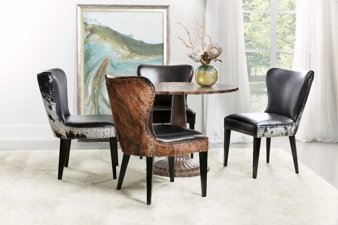 American Home Furniture | Hooker Furniture - Kale Accent Chair with Dark Brindle HOH - Set of 2